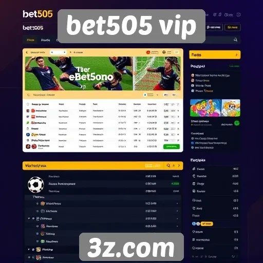 Interface do usuário no site bet505 vip